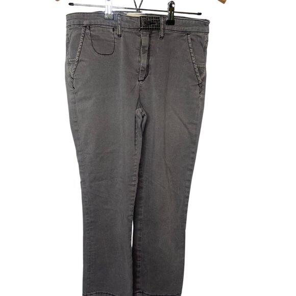 Chino by Anthropologie grey, mid-rise‎ slim fit pants 27 - Picture 9 of 9